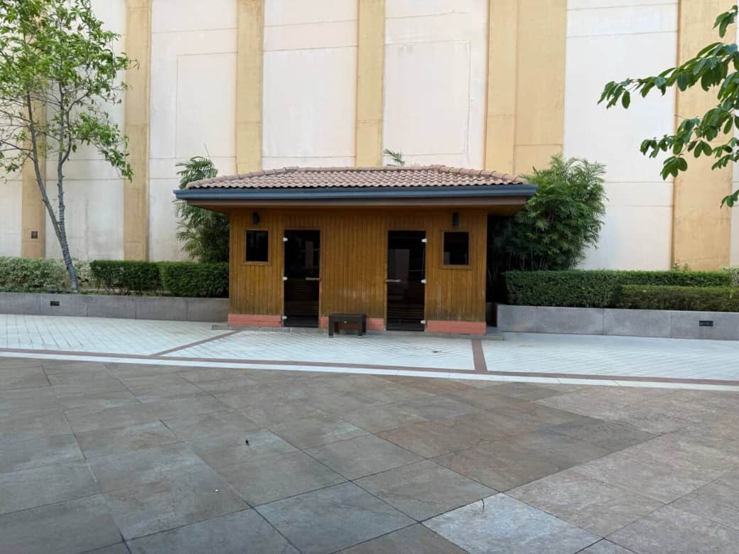 The 3rd floor is where you can find all the fun amenities like a badminton court, gym, sauna, and swimming pool.