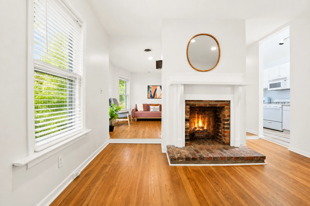 Living room from the dining