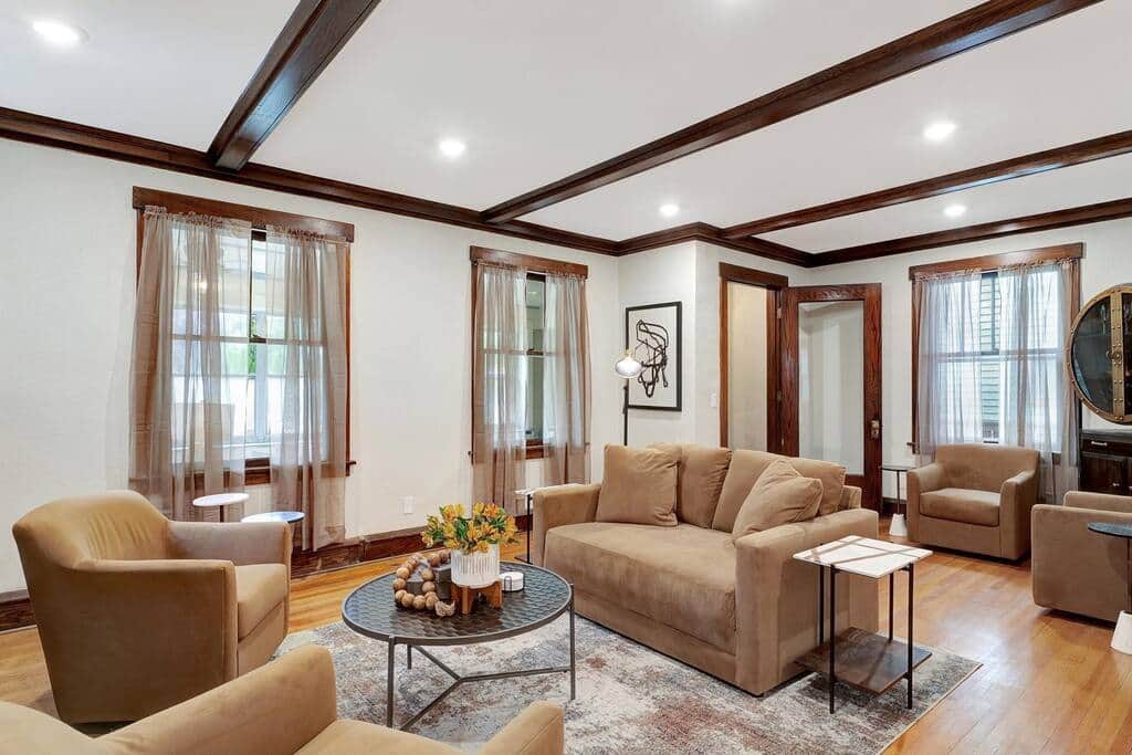 Main level living room. Main level living room.