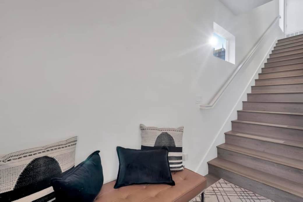 Unit A Stairs from main entry to main floor