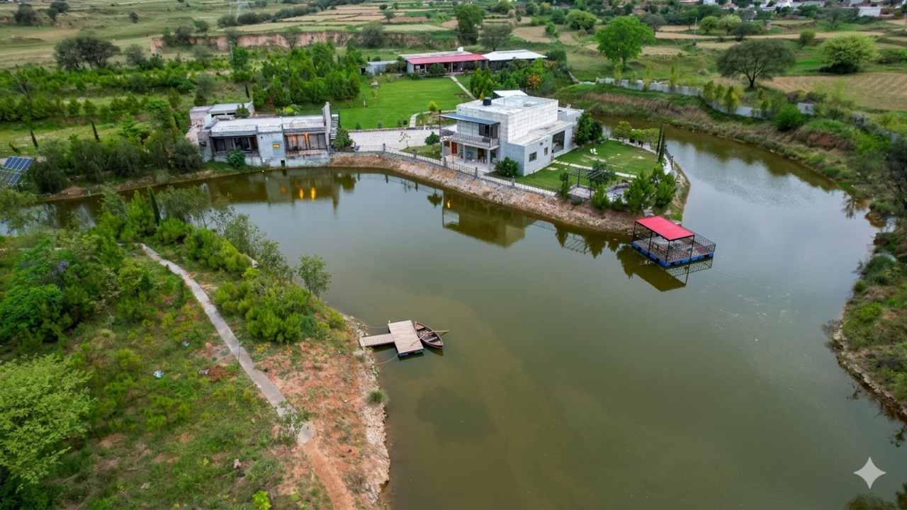 The Lake House | Luxurious Lawns | Sukho | By Homyn
