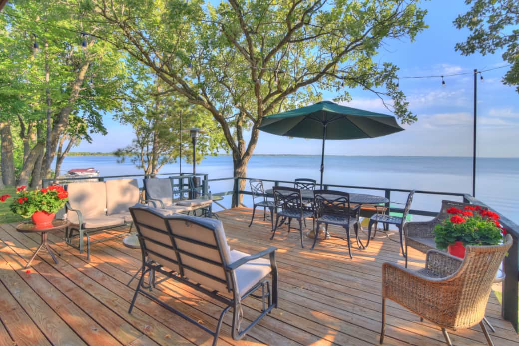 The deck is a great place to gather