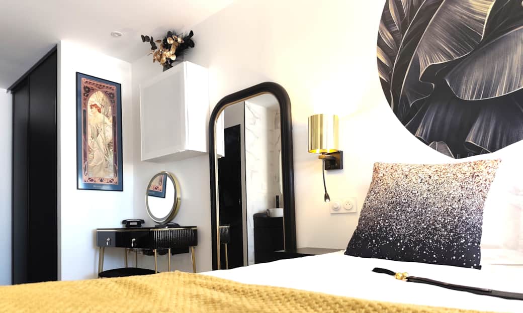 0007 Bedroom - le boudoir heliopolis - Deluxe studio - naturist village - Cap d'Agde
