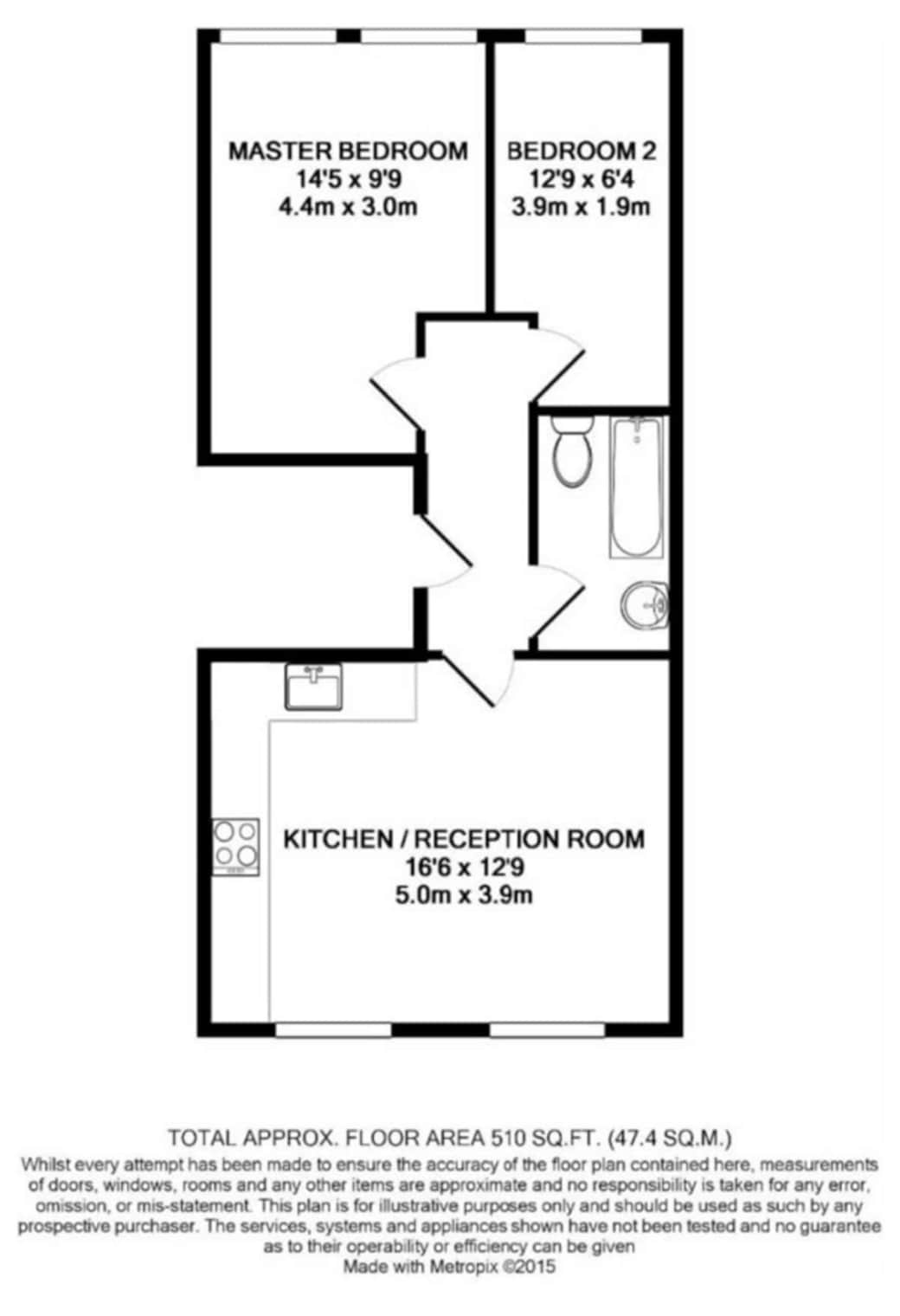 Detailed floor plan showcasing the full layout and flow of the entire accommodation.