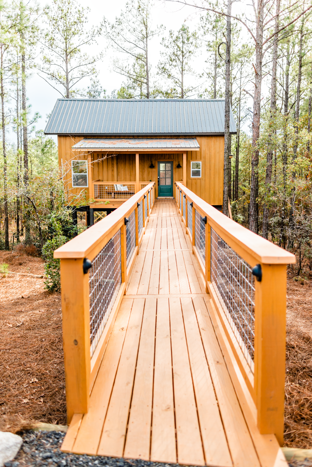 Our front walkway leads straight to the treehouse - no steps!