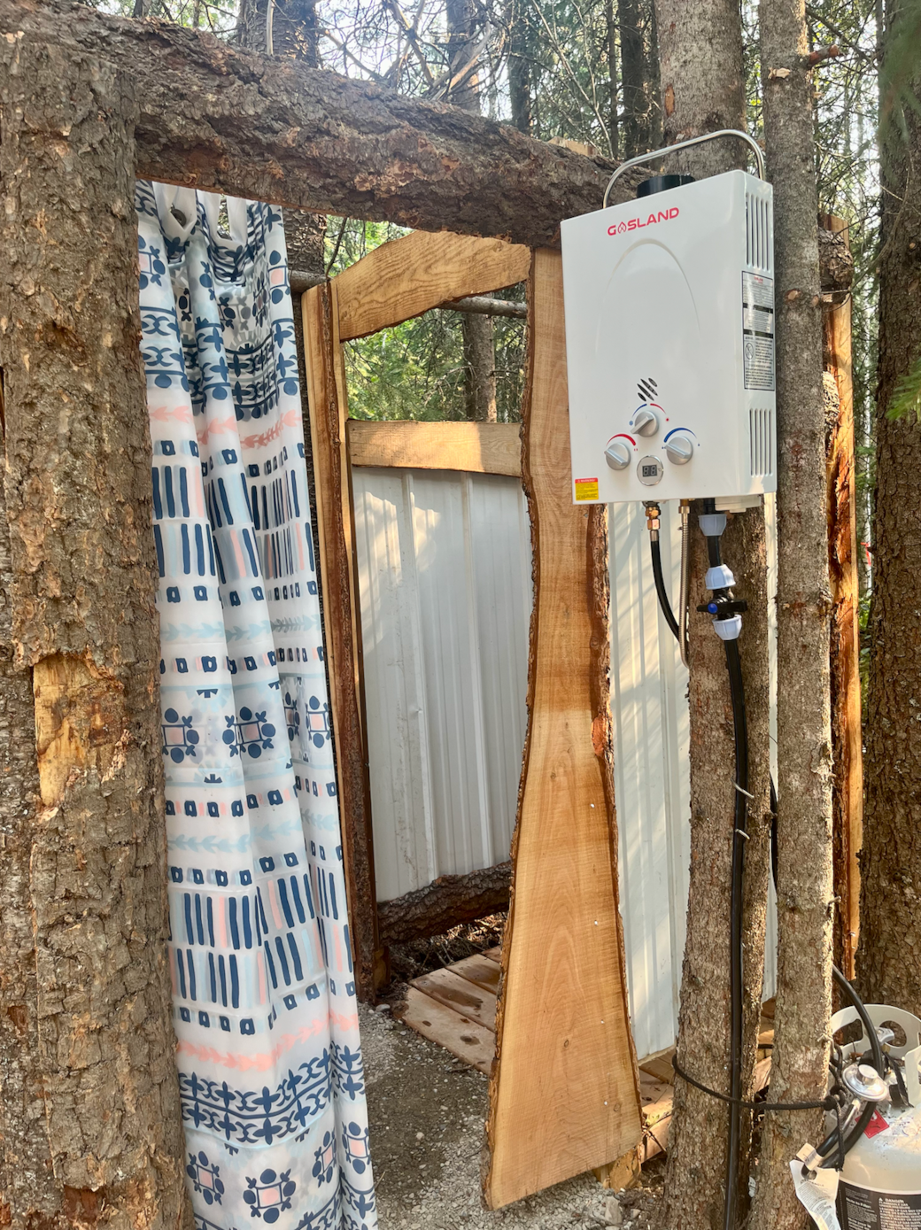 Propane-Fuelled Shower