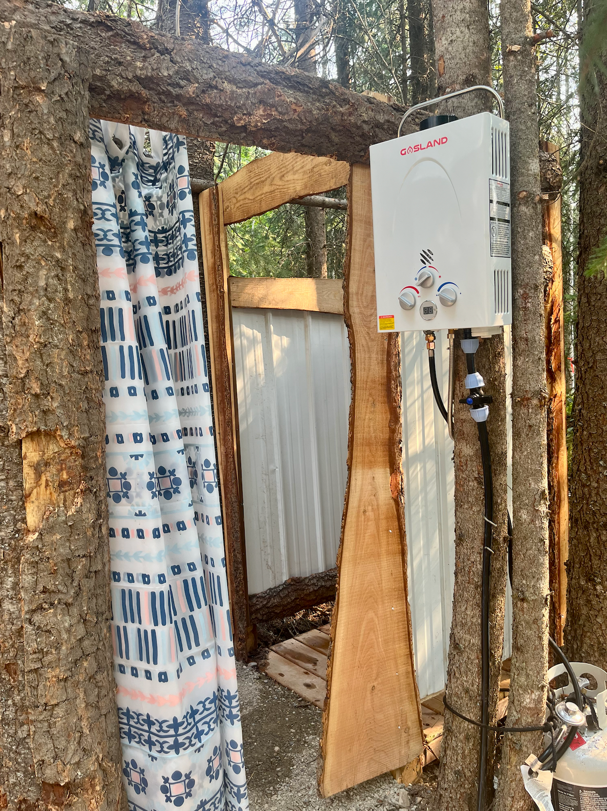 Propane-Fuelled Shower