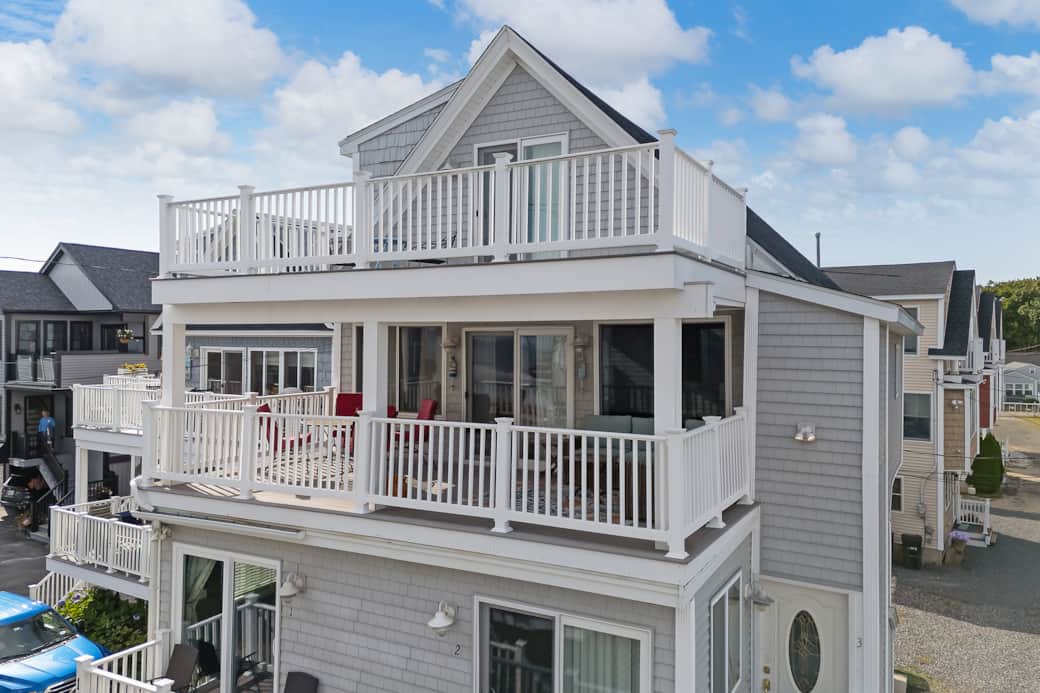 Condo occupies second & third floors