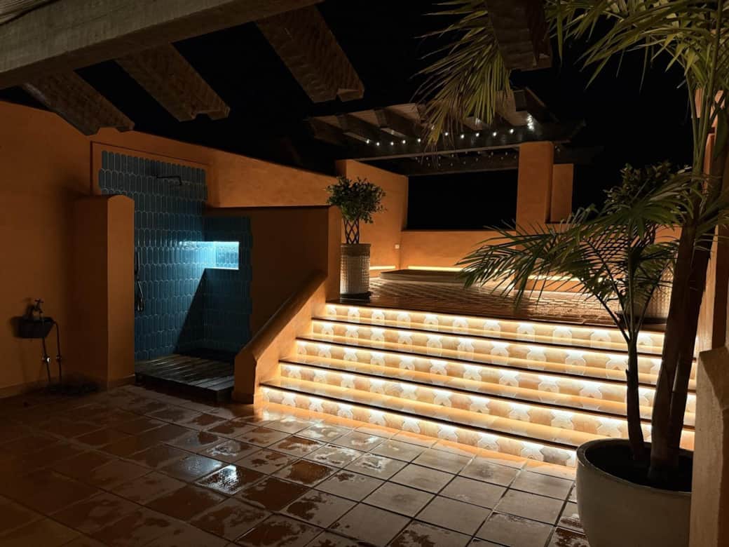 Terraza superior noche