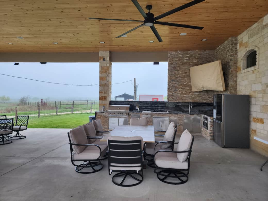 Patio with outdoor kitchen 3