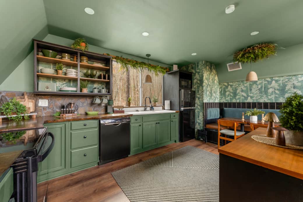 Woodland whimsical and fully functional kitchen
