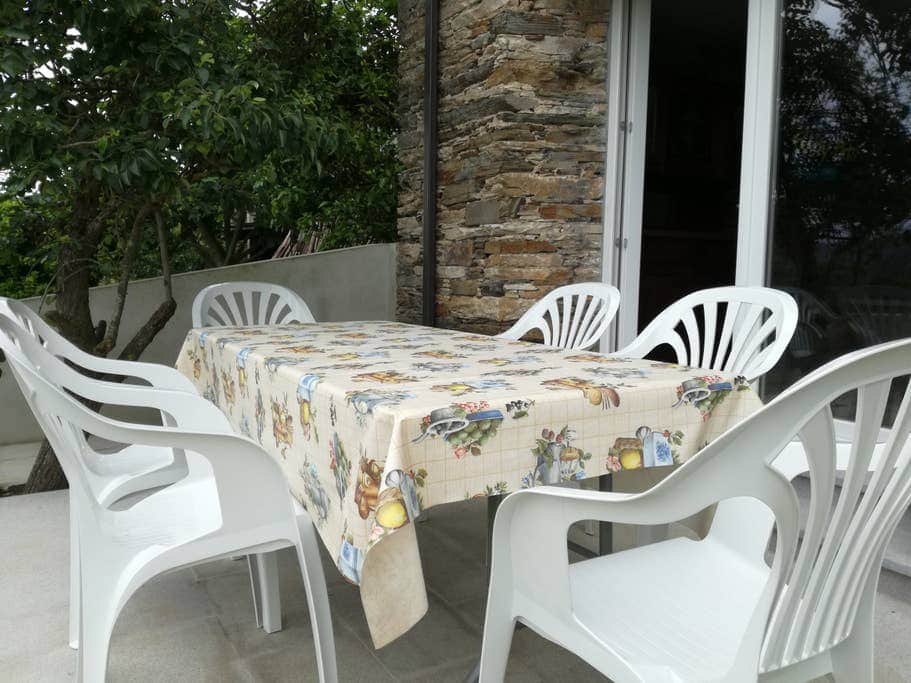 Garden seating area 