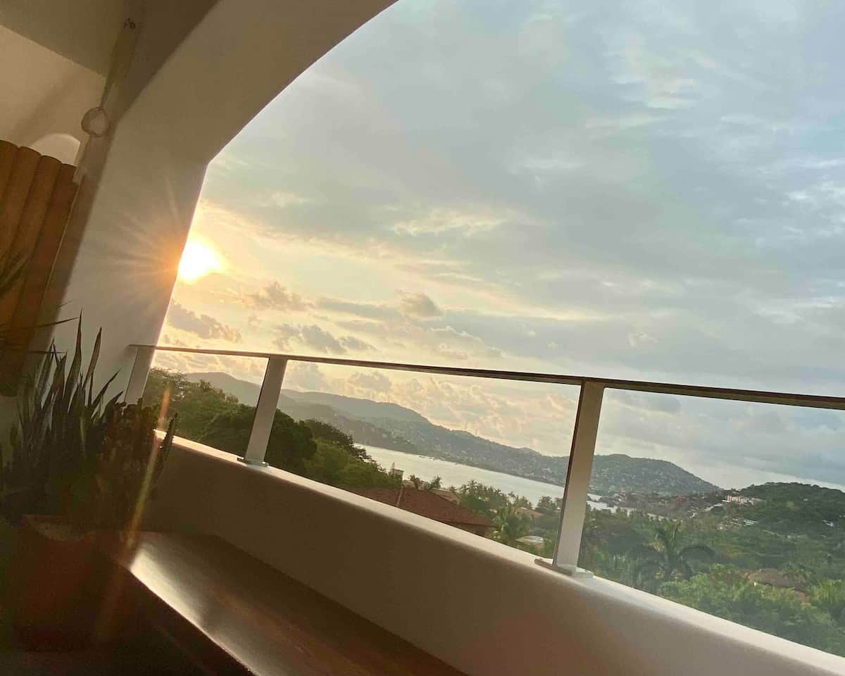 A Zihuatanejo Sunset from the Balcony is Hard to Beat