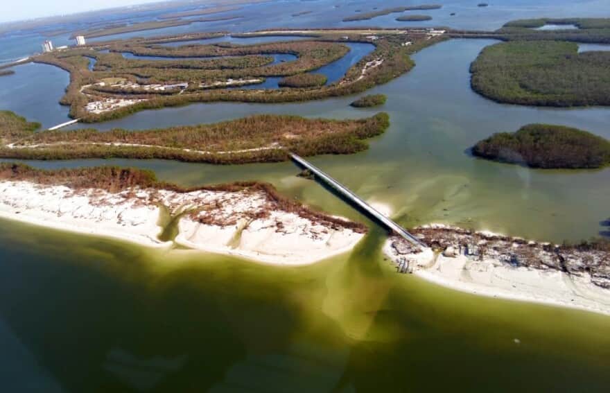 Lovers Key Beach from above