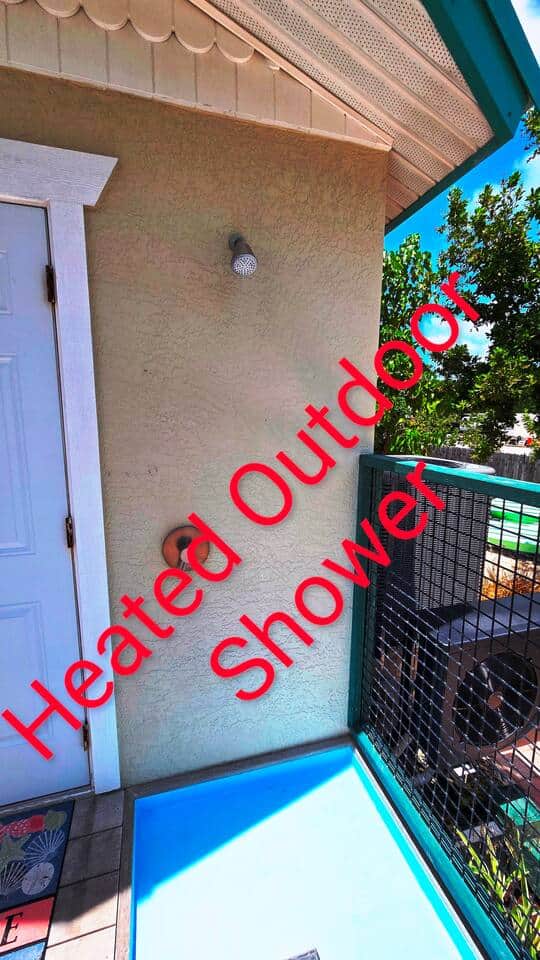 Heated Outdoor Shower