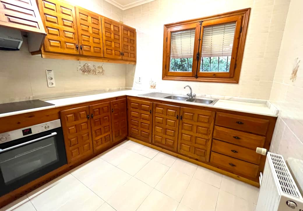 Traditional kitchen with new appliances