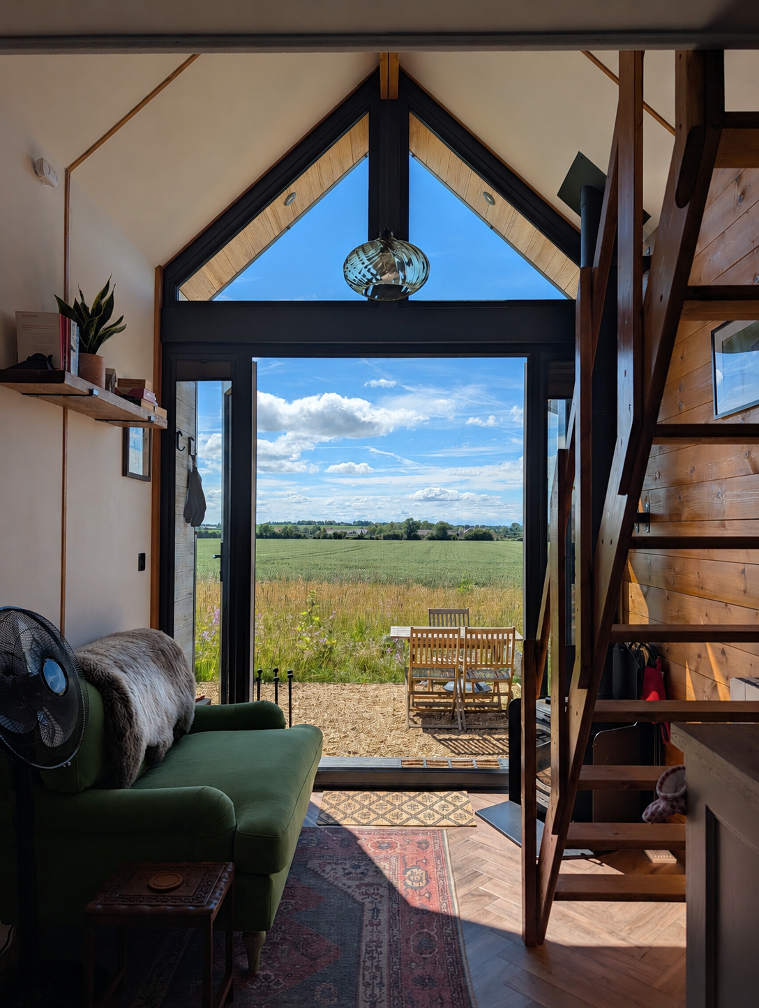 Views of the wild meadow & corn field in Summer