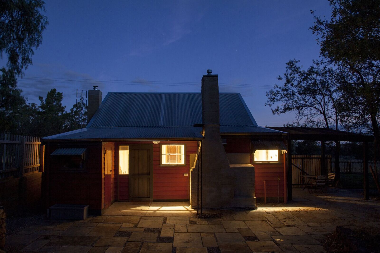 Shopkeeper's at night