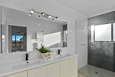 Upstairs master ensuite.