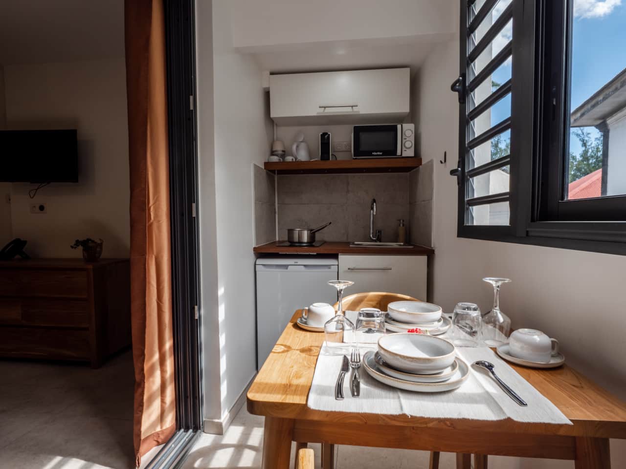Cuisine_Appartement Endémik_Escale Bleue_Résidence de tourisme Saint Leu 974
