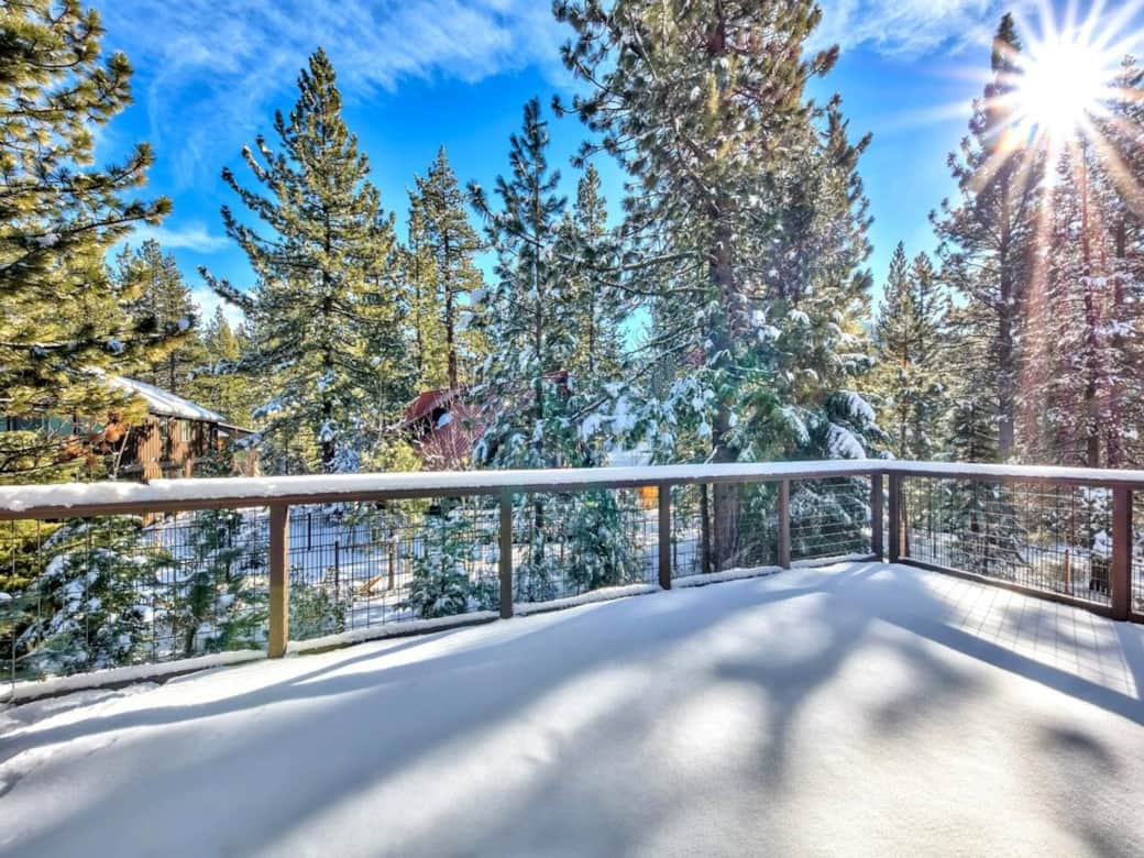 Back Deck in Winter