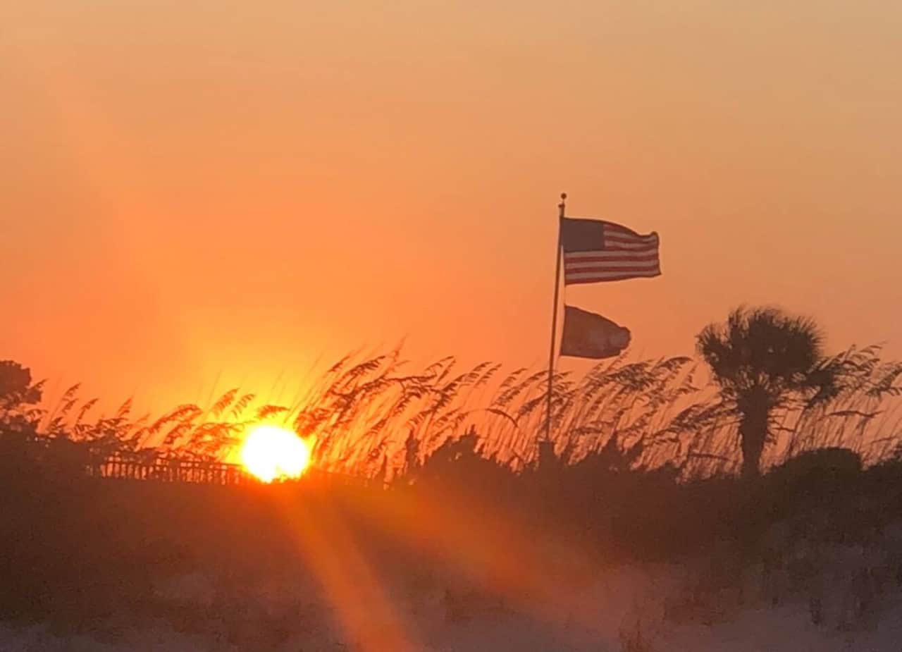 Beach sunrise