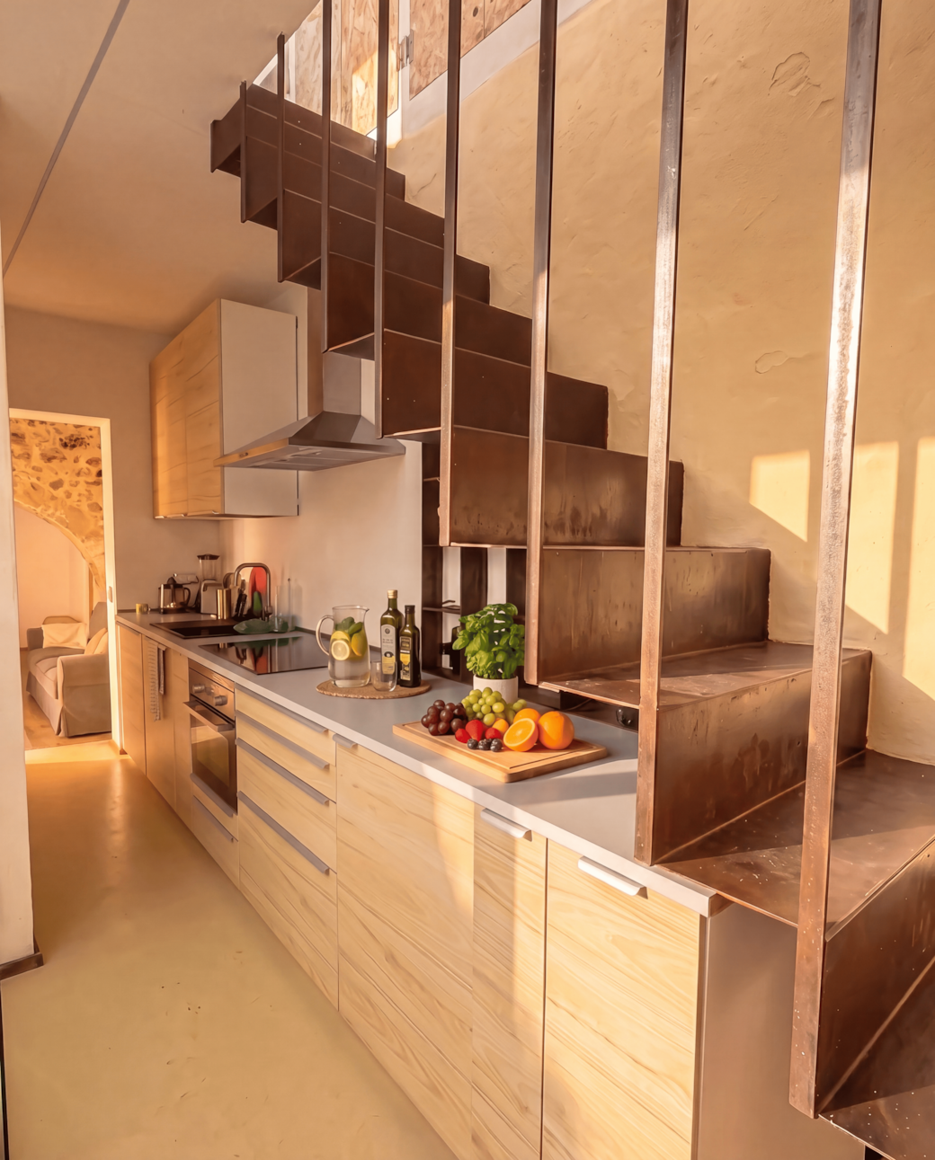 fully equipped kitchen in holiday home in Siracusa fully equipped kitchen in holiday home in Siracusa