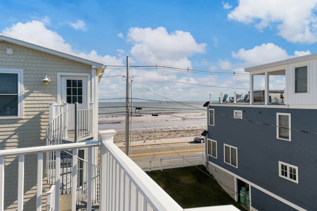 Views straight to Long Sands Beach