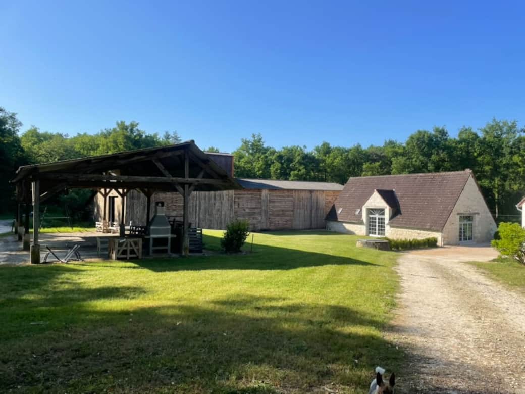 L'arrivée au gîte des Orfeuilles 