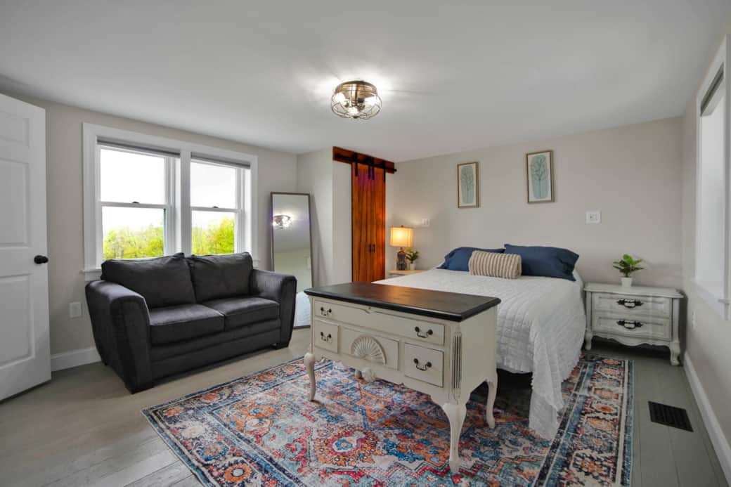 Bedroom 1, main floor, queen bed