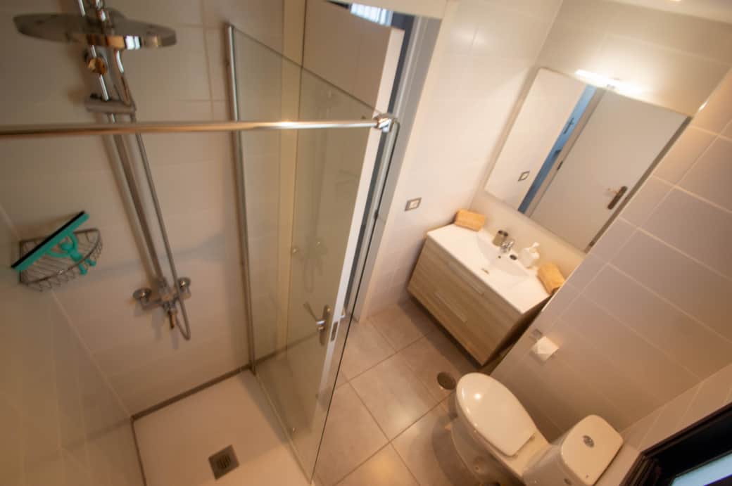 Bathroom with walk-in shower