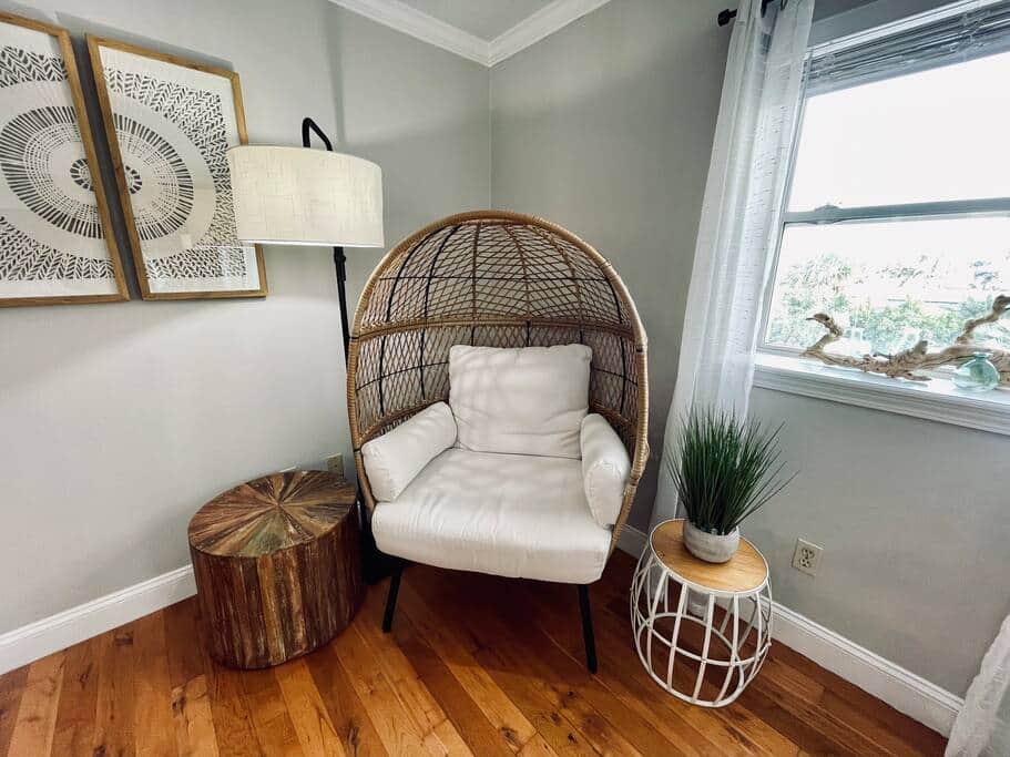 Egg Chair perfect for relaxing reading time