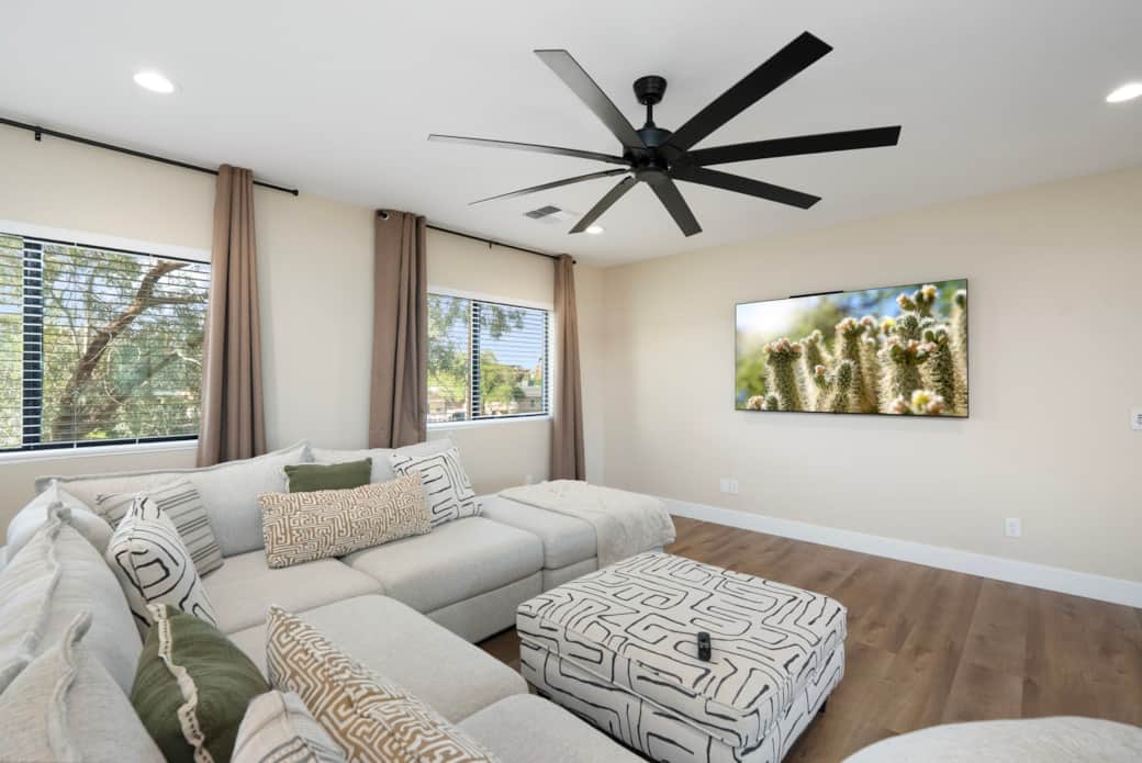 Relax after a busy day in this inviting living space. Relax after a busy day in this inviting living space.