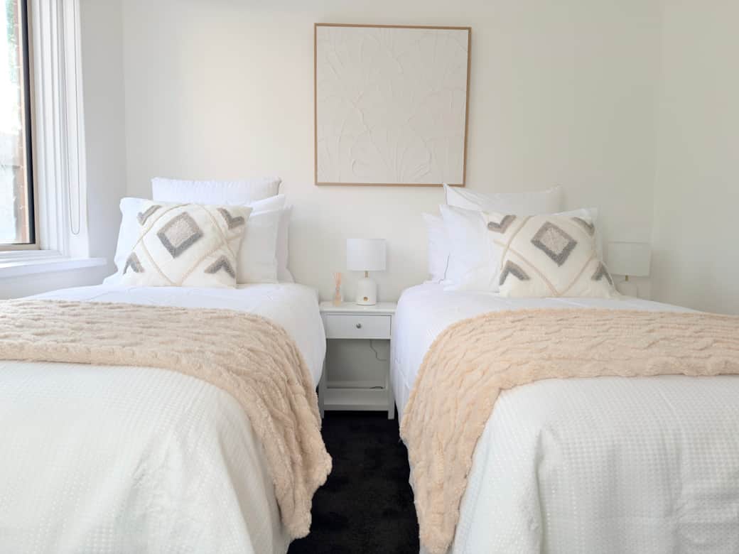 King Bed when split into two long singles King Bed when split into two long singles