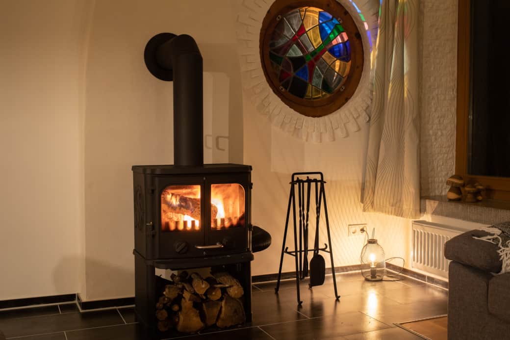 Kamin im Wohnzimmer