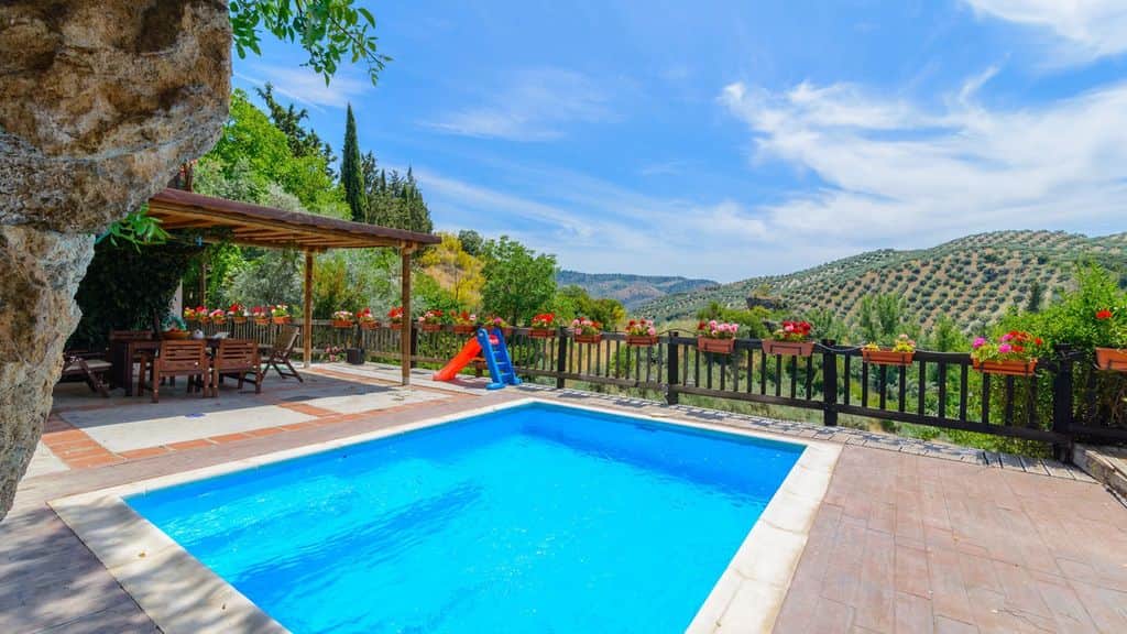 Vista desde el área de la piscina