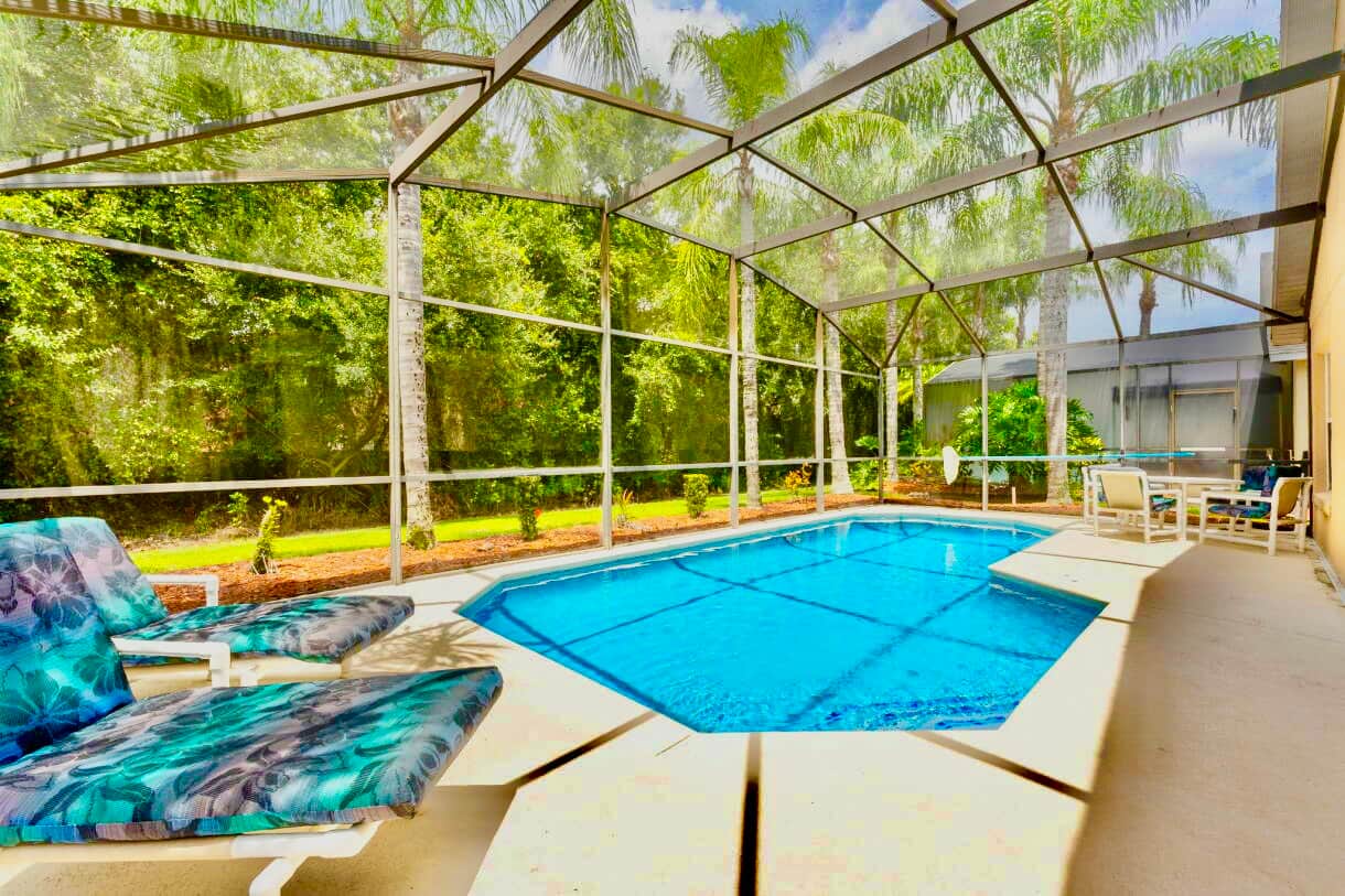 Reservation view from pool