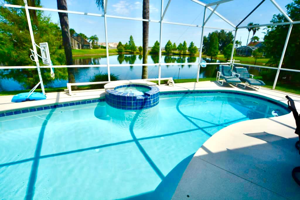 A Spa within the pool area