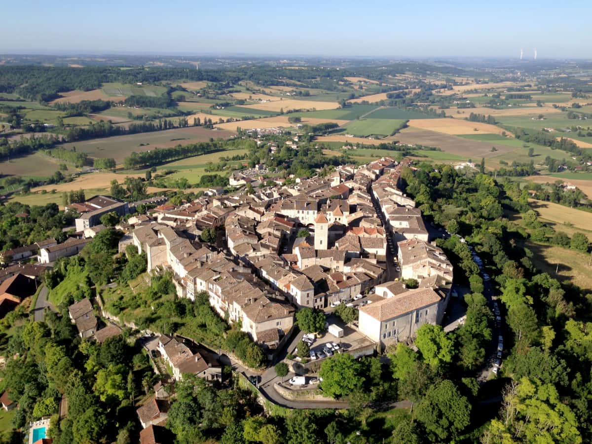 The historic hilltop village of Lauzerte