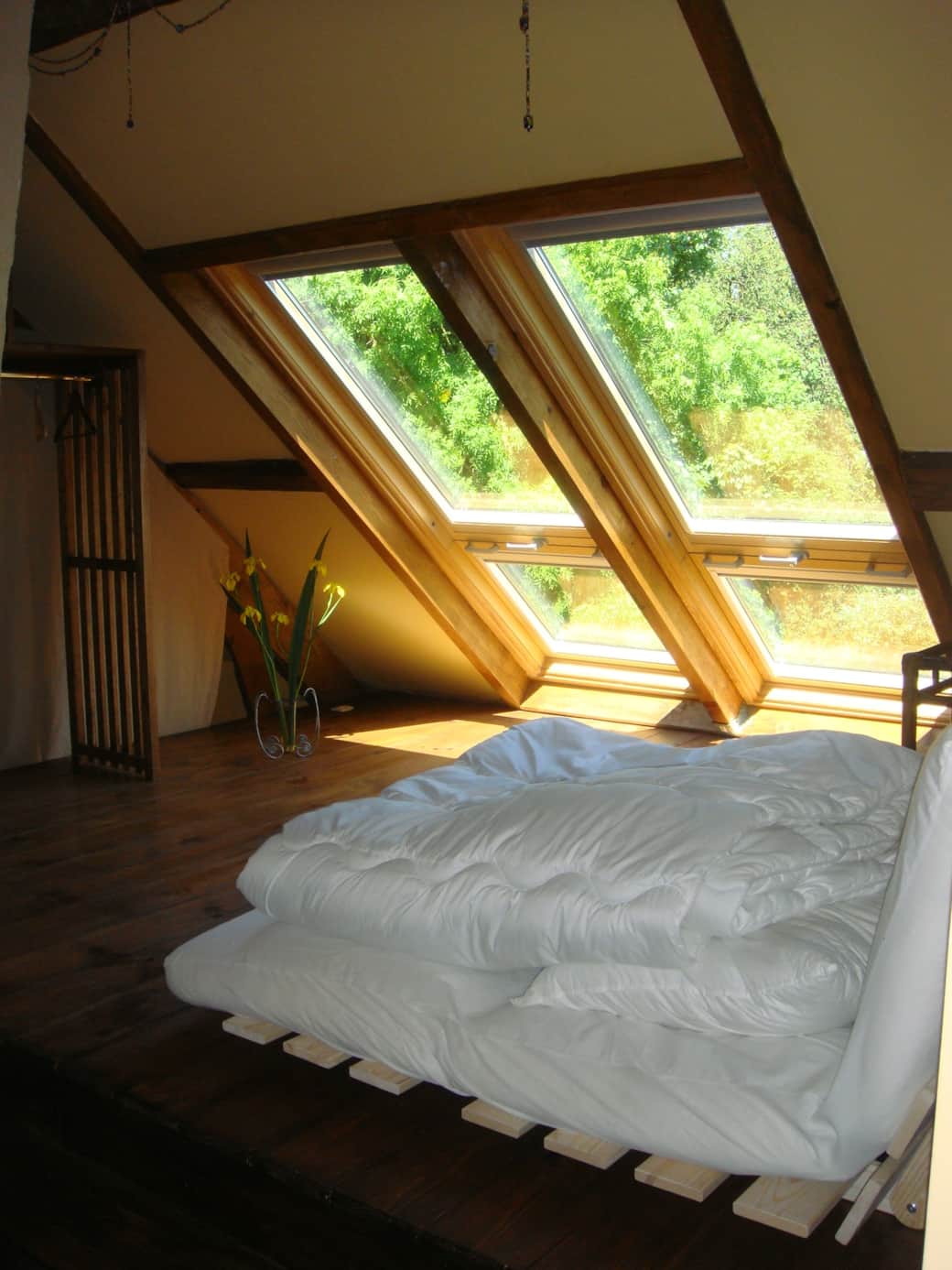 La Huilerie côté moulin, chambre 1 lit double et fut on