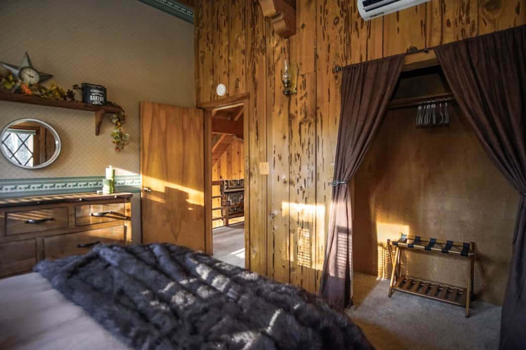 Make yourself at home in The Bridle Room. Thoughtful touches like a spacious dresser, a convenient wooden luggage rack, and an open closet stocked with extra linens make unpacking a breeze.