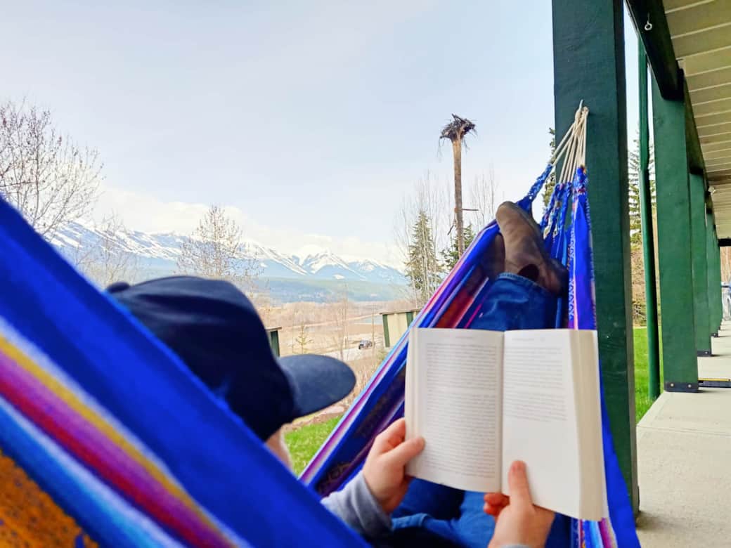 Read a book and swing away all of your worries.