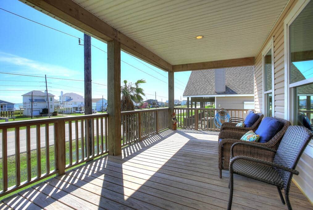 Front Porch with ocean view