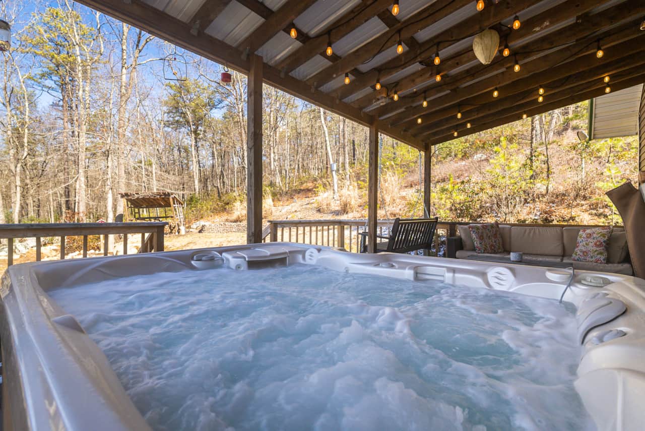 Hot tub with a view
