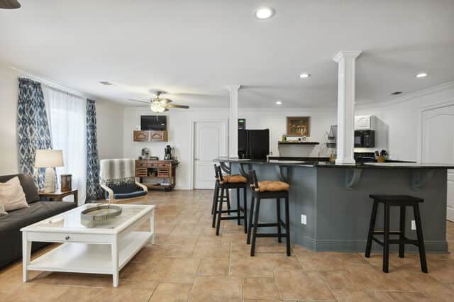 Kitchen featuring coffee bar and sitting area