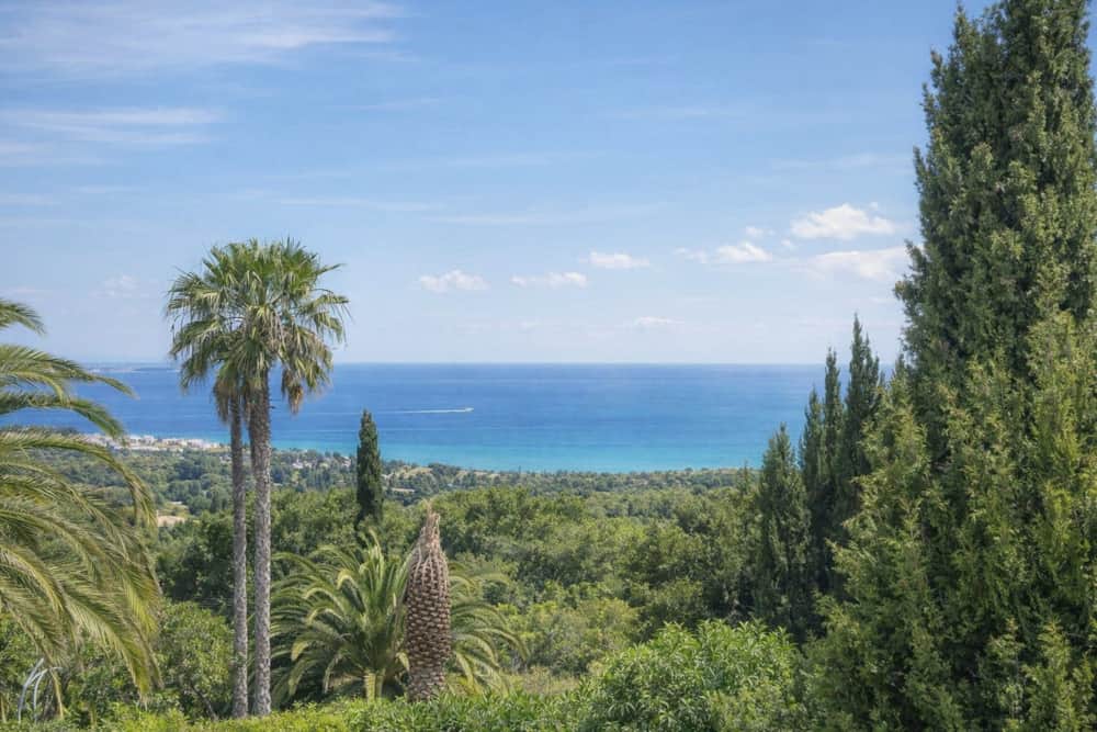 Sea view over Praia da Luz from the garden of Villa Luz Bliss