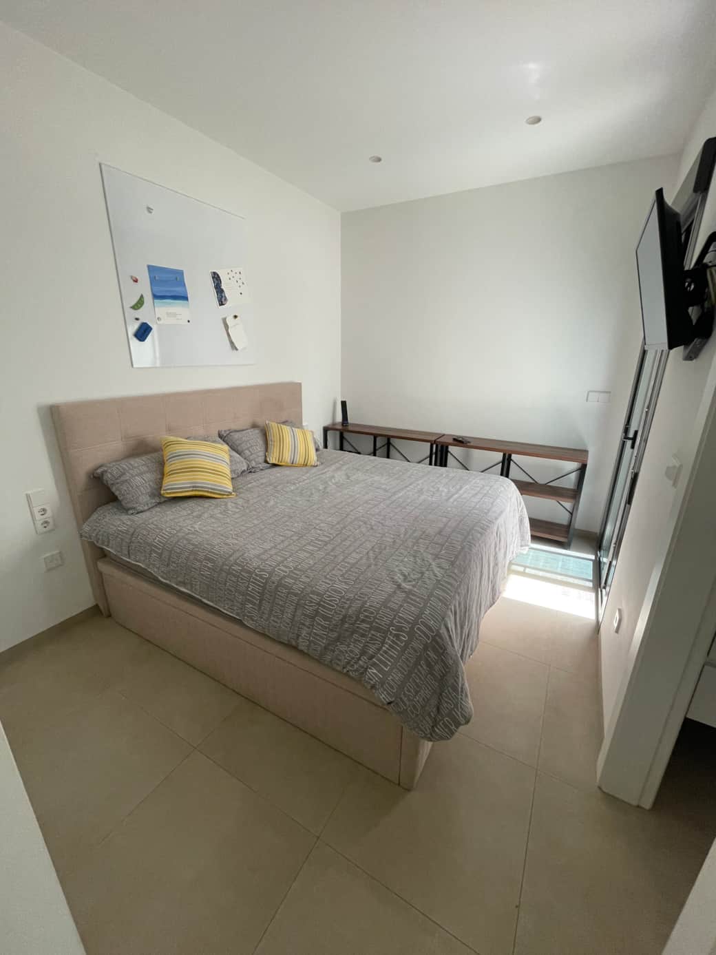 Bedroom with an extra wide king-size double bed