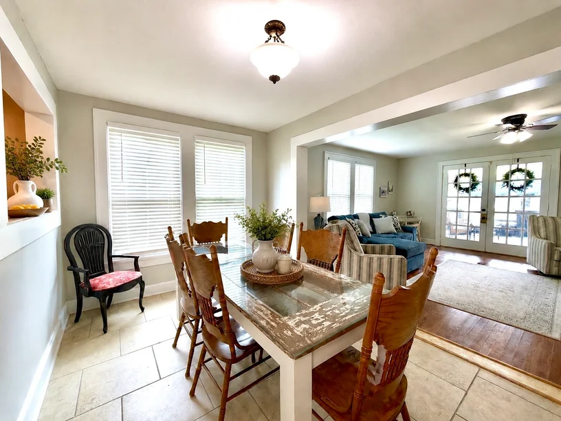 Fine dining at home never gets old! Dine in anytime or enjoy this area for game night! Fine dining at home never gets old! Dine in anytime or enjoy this area for game night!