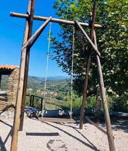 Swing with a view of the village