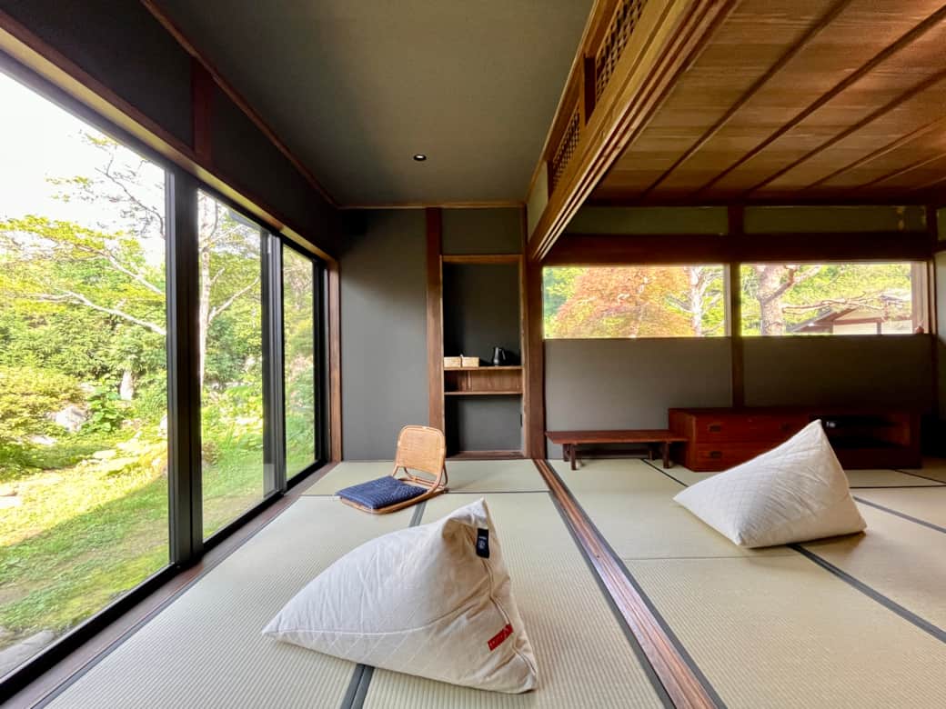 Guest room and garden